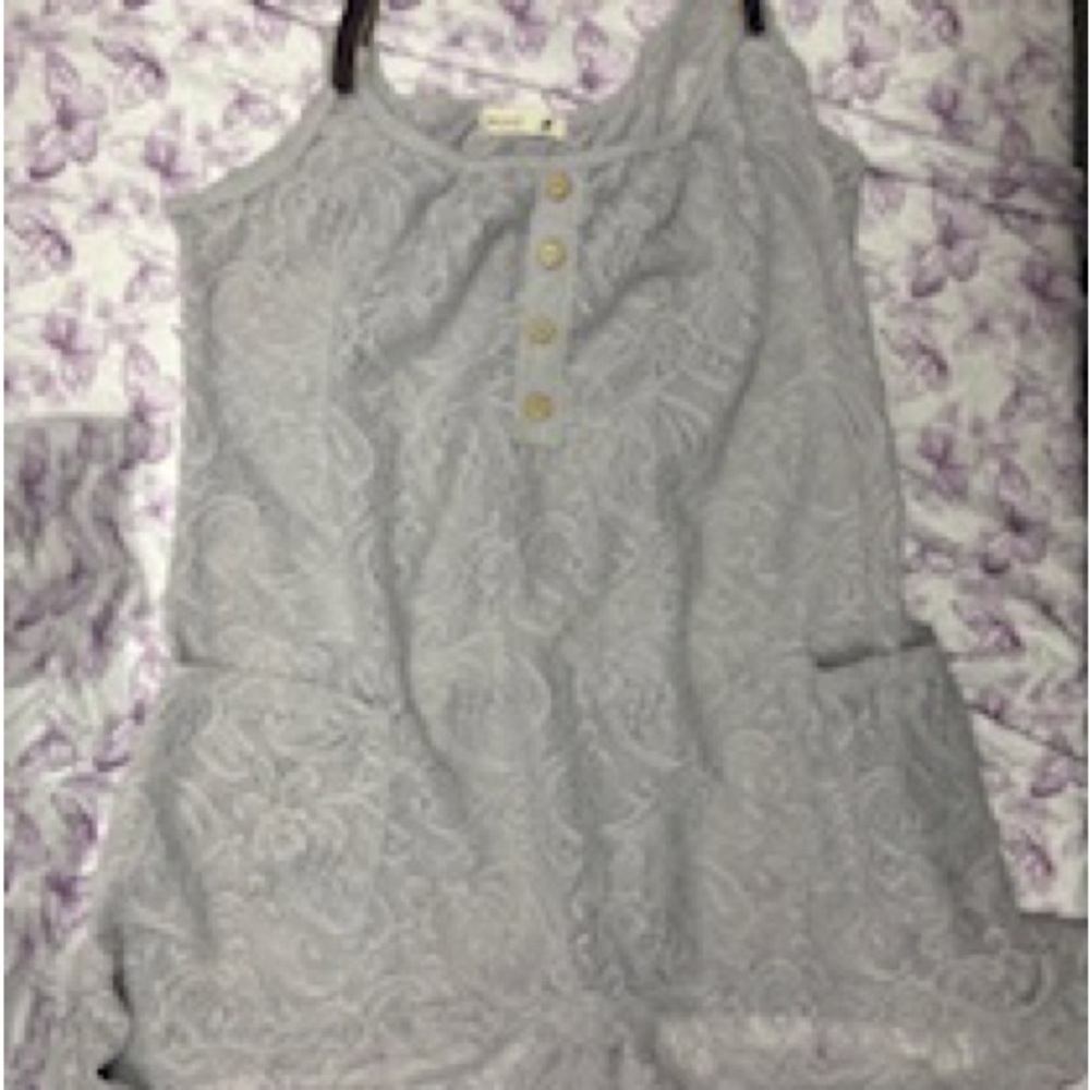 Mine Gray lace Mini Dress
